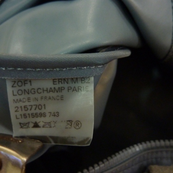 LONGCHAMP Tote Bag Le Pliage Neo 2WAY Lightweight Blue w/ shoulder strap - Picture 13 of 15